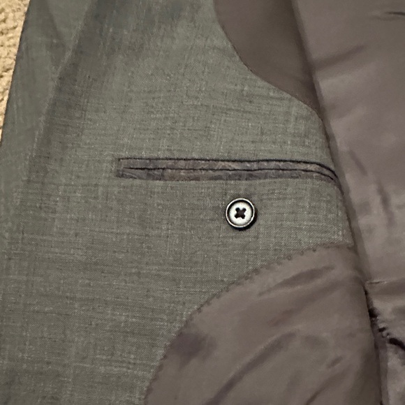 Lauren Ralph Lauren Mens Two-Button Wool Sport Coat Blazer Gray Size 40L - Picture 9 of 9